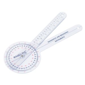 Baseline 360 Degree Clear Plastic Goniometer, 12 Inches