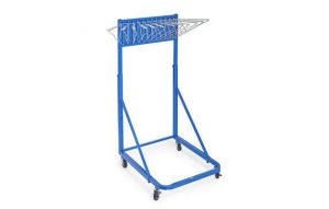 Vertical File Rolling Stand For Blueprints, Blue