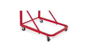 Vertical File Rolling Stand For Blueprints, Red