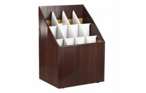 12-slot Upright Roll File Corrugated Box