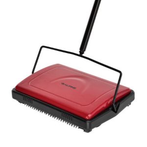 Triple Brush Floor And Carpet Sweeper, Red (2 Pack)