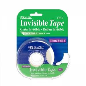 Bazic 3/4 X 1296 Invisible Tape W/ Dispenser