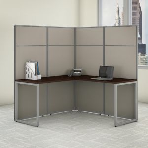 Easy Office 60W x 24D Work Surface with Leg in Pure White