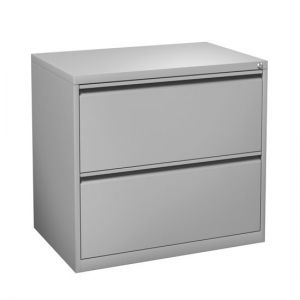 Officesource Lateral File Collection 2 Drawer Lateral File, Light Gray