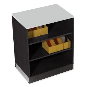Officesource Cosmo Collection Bookcase, Cordova Brown