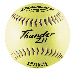 12" Non-association Thunder Zn Slowpitch Softball - 12 Pack