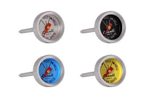 Easy Read Steak Thermometer Set Dial Reads Rare, Medium & Well. 