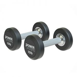 Prostyle Round Rubber Dumbbell, Pair, 10 Lb