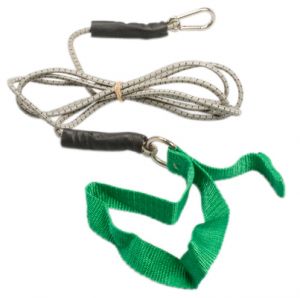 Cando Exercise Bungee Cord With Attachments, 7', Green - Medium 