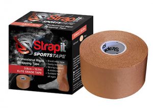 Strapit Professional Rigid Strapping Tape, Tan, 1.5 In X 15 Yds, 12 Pack