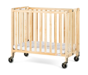 Hideaway Folding Crib, Compactsized (natural)