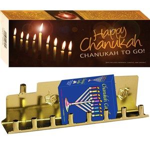 Chanukah To Go, Menorah & Candles