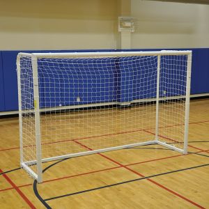 Futsal Goal - Official Size  (6' 7"h X 9' 10"w X 3'3"d - 4" Sq. Net) (2m X 3m)
