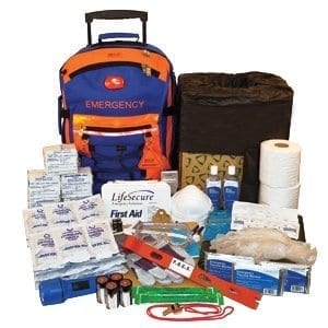 Securevac™ 5-person 3-day Easy-roll Evacuation & Shelter-in-place Survival Kit