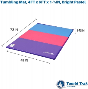 Tumbling Mat - Bright Pastel - 4'x6'x1-3/8"