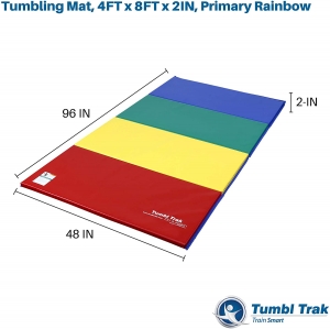 Tumbling Mat - Primary Rainbow - 4'x8'x2"