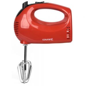 Courant Hand Mixer With Beaters  Red 
