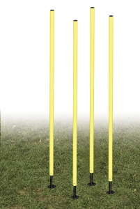 Outdoor Agility Pole Set,yellow