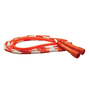 10 Ft Deluxe Xu Beaded Jump Rope,orange/white