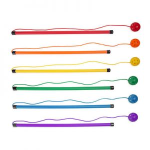 Twirl & Jump Baton Set,�set Of 6 (1 Of Each ) Green, Orange, Purple, Red, Royal Blue And Yellow