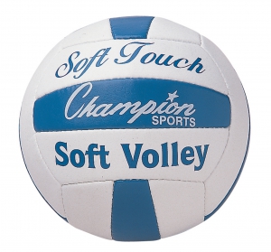 Soft Touch Volleyball,blue/white