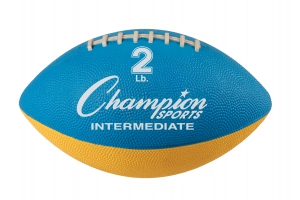 2 Lb Intermediate Size Weighted Football Trainer,black/yellow