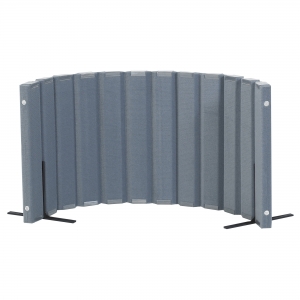 Quiet Divider With Sound Sponge 30" X 6' Wall - Slate Blue