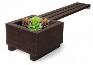 Outdoor Planter Benches Add-on (1 Planter, 1 Bench)