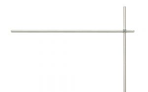 Crossbar Rod, Aluminum, 3/4 X 48