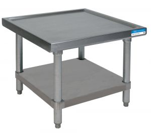 STAINLESS STEEL EQUIPMENT STAND WITH UNDER, STAINLESS STEEL NSF Approved, 24"W x 24"D x 20"H