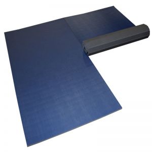 FLEXl-Connect Wrestling Mat - No Marks Smooth Surface 12' X 12' X 1 5/8", Navy