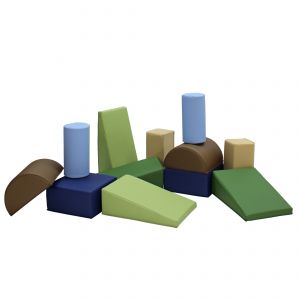Softscape Toddler Builder Block Set, 12-piece - Earthtone
