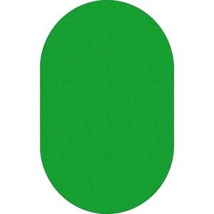 Americolors Lime Green Carpet, 7'6x12' Oval
