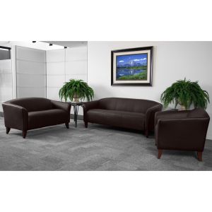 Hercules Imperial Series Brown Leathersoft Sofa