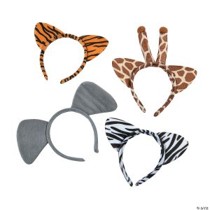 Plush Zoo Animal Ear Headbands