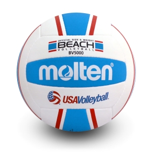 Molten Official Beach Volleyball With Handstitched Polyurethane Cover, Fivb Approved