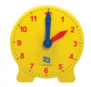 Classic Geared Yellow Teacher Clock, Each  