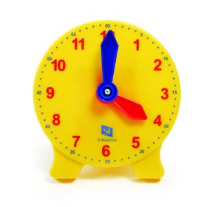 Classic Geared Yellow Student Clock, Each