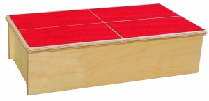 Step Stool With Red Treads