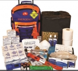 Lifesecure Securevac Easy-roll 30-person Evacuation & Shelter-in-place Kit With Bleedstop Compact 100 Bleeding Control Kit