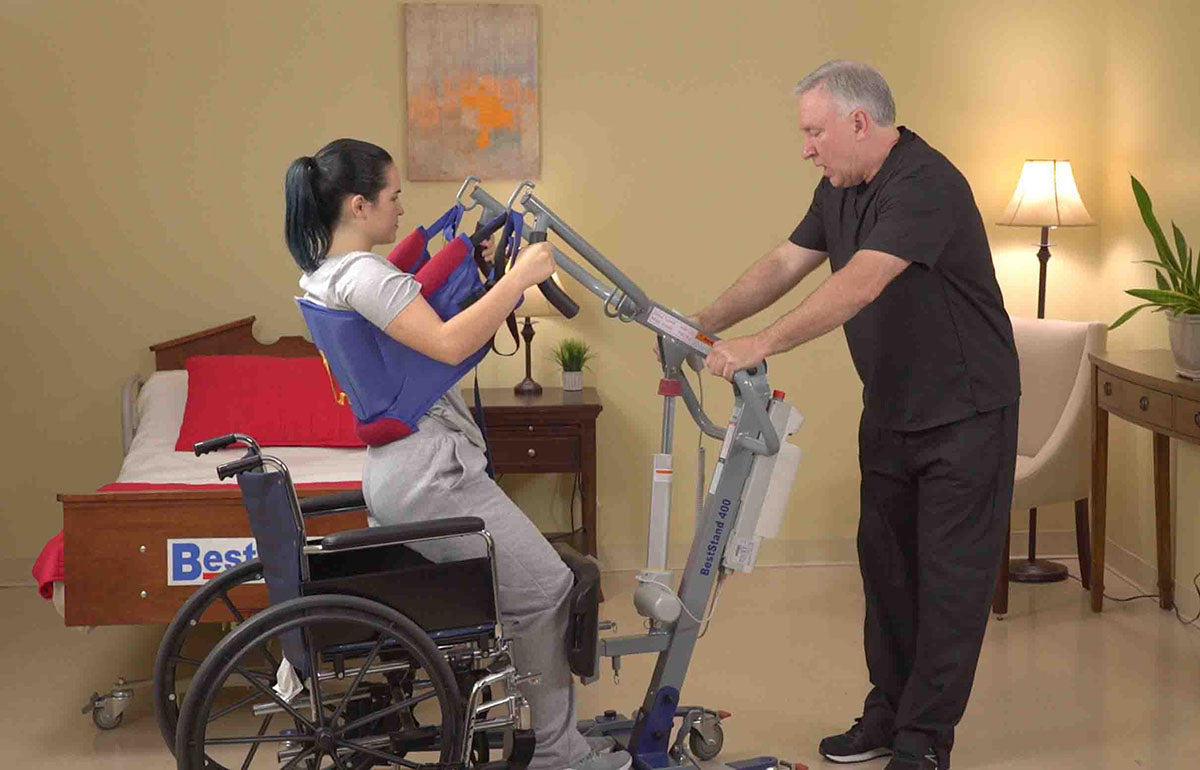 Bestcare Stand-Assist Patient Lift, Performance Control System, 400 LB Capacity