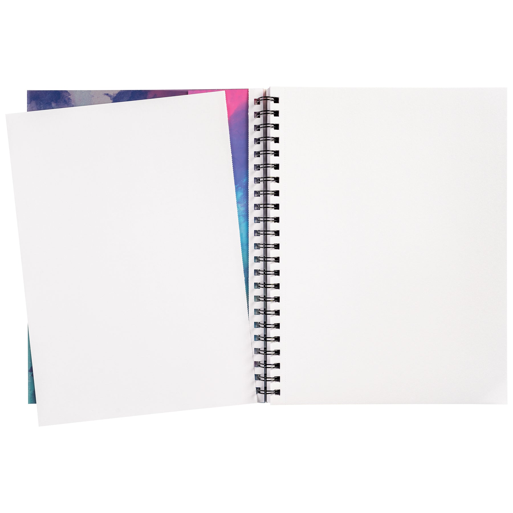 Fashion Poly Sketch Book, Watercolor Splash, Unruled, 12" x 9"