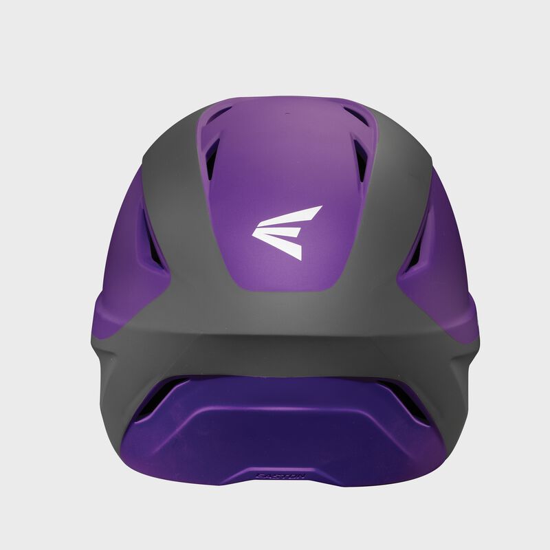 Easton Ghost 2-Tone Medium/Large Matte Batting Helmet With Softball Mask - Purple/Charcoal