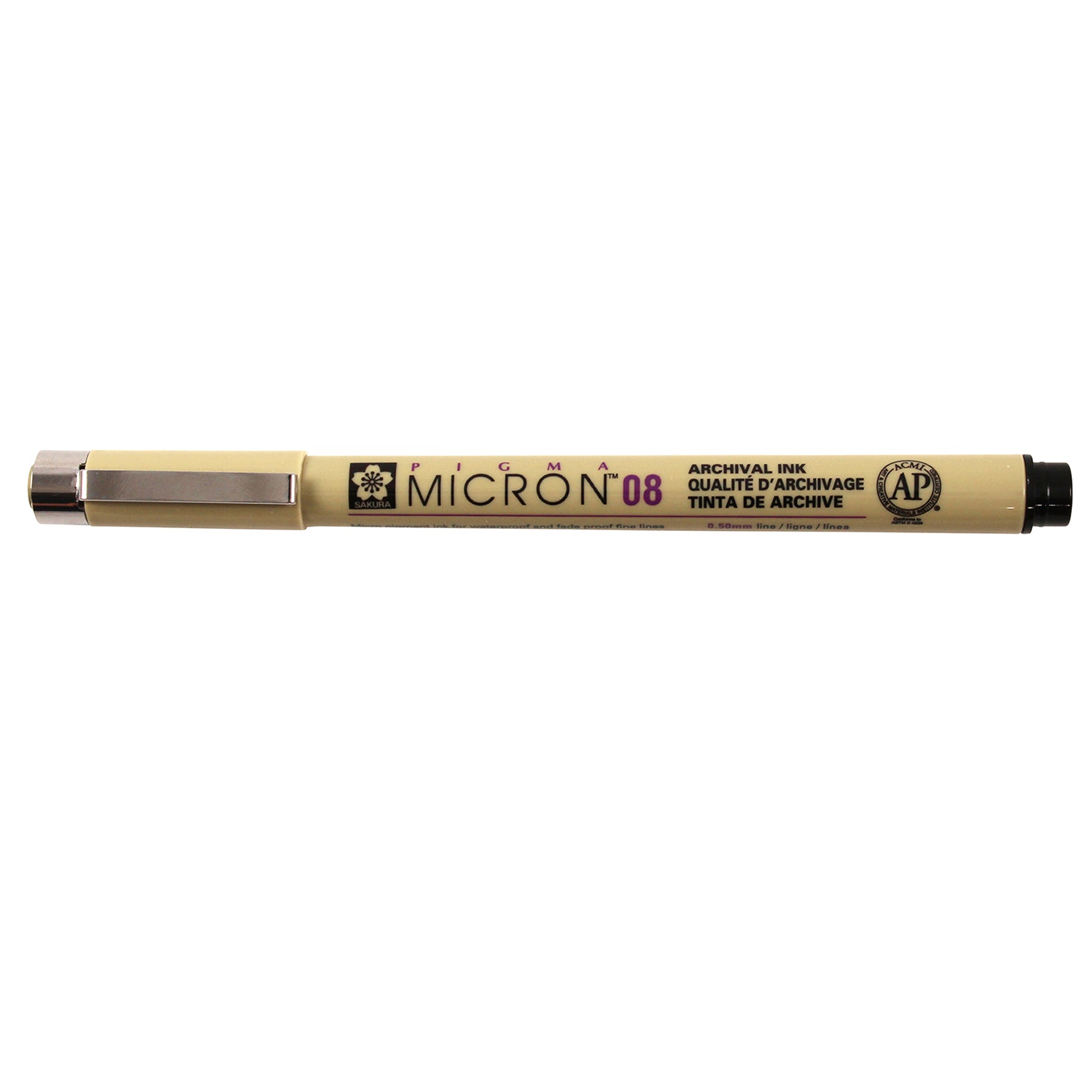 Pigma Micron Pen, Black, 0.50mm Size 08