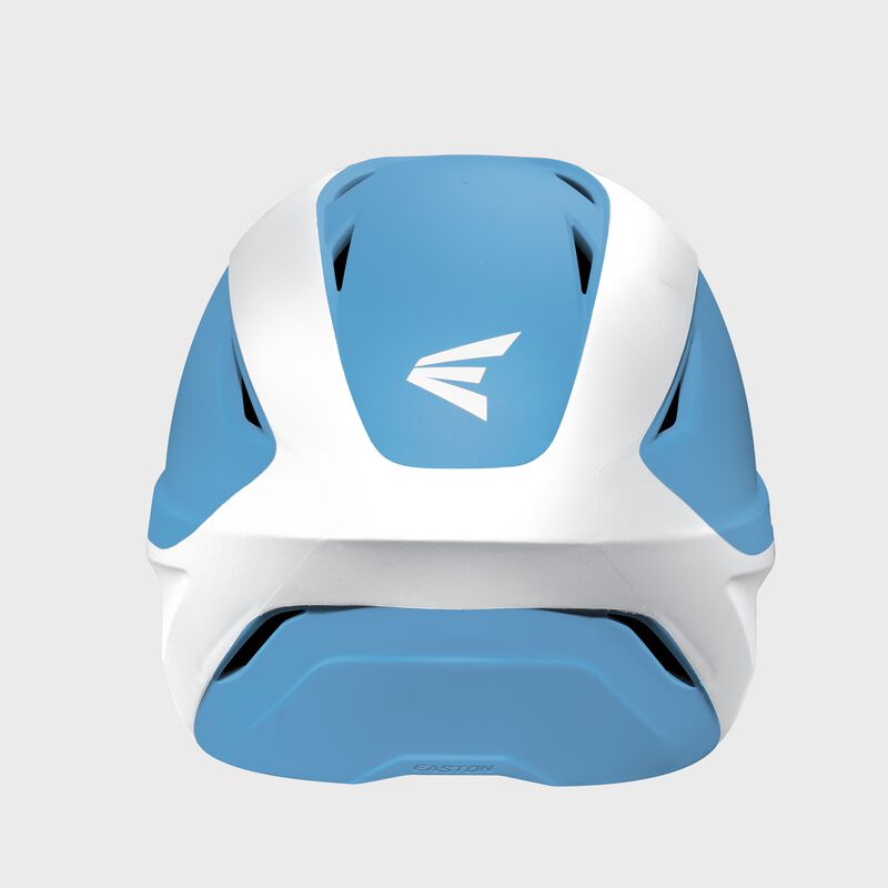Easton Ghost 2-Tone T-Ball/Small Matte Batting Helmet With Softball Mask - Columbia Blue/White