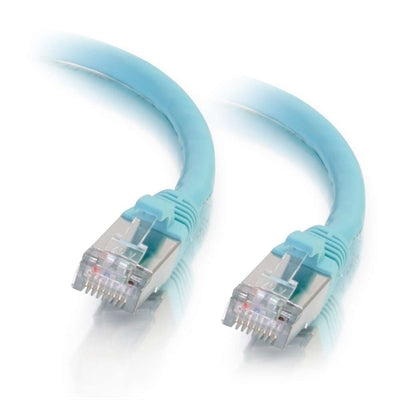 Cables to Go - C2G 00742 3FT CAT6A SNAGLESS SHIELDED (STP) NETWORK PATCH CABLE - AQUA