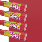 Better Than Paper® Bulletin Board Roll, 4' x 12', Cranberry Red, 4-Pack