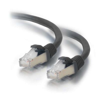 C2G 25ft Cat6 Ethernet Cable - Snagless Shielded (STP) - Black - Category 6 for Network Device - RJ-45 Male - RJ-45 Male - Shielded - 25ft - Black
