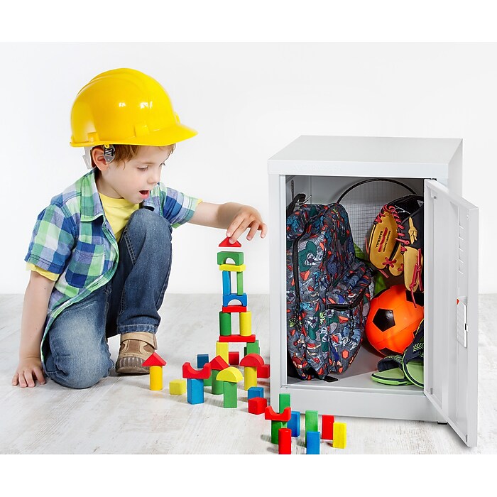 24" H x 15" W Steel Single Tier Storage Locker with Digital Lock, White