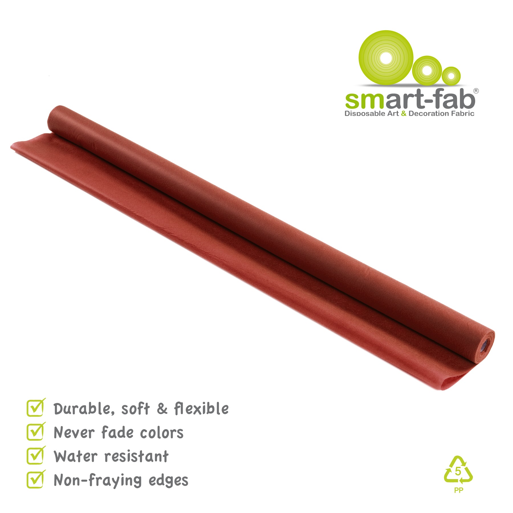 Art & Decoration Fabric Roll, 48" x 40', Brown